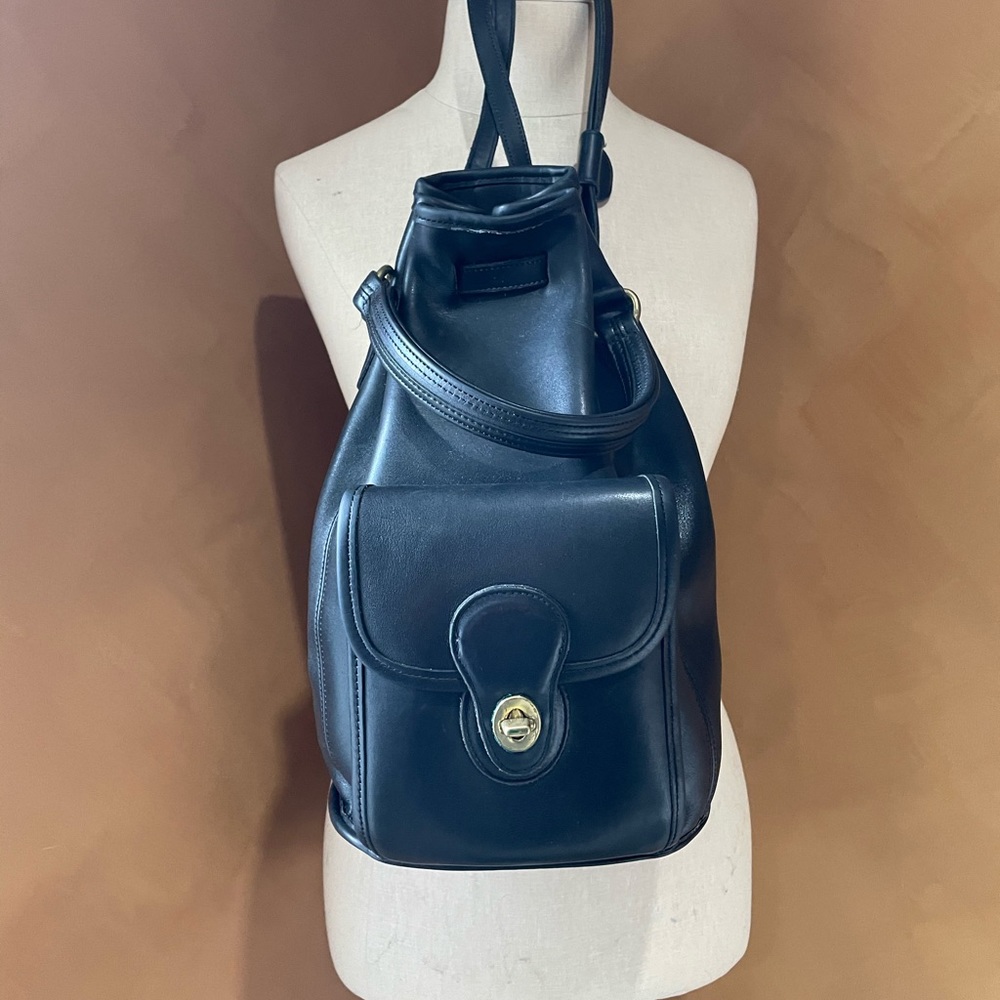 Coach leather backpack